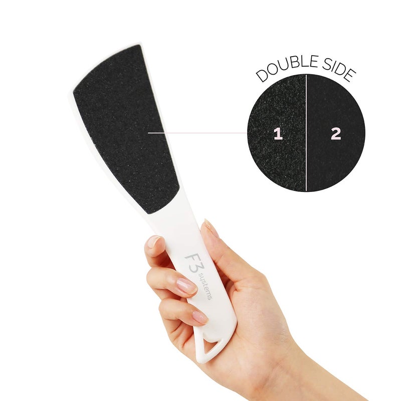 F3 Systems S-Line Emery Foot file  Colossal Double-Sided Pedicure Tool  Effective for Cracked Heel  Ergonomic Design for Easy Grip - Image 5